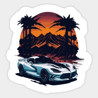 Dodge Viper Classic Car Sticker